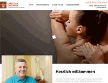 Tablet Screenshot of physio-zaglauer.de